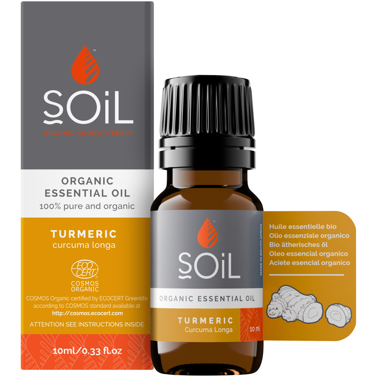 Organic Turmeric Essential Oil (Curcuma Longa) 10ml