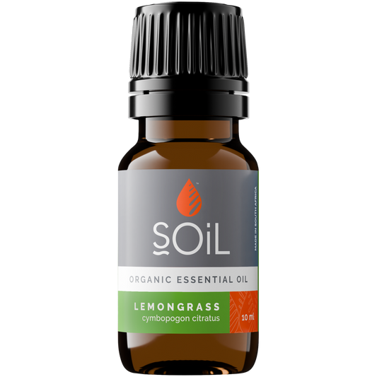 Organic Lemongrass Essential Oil (Cymbopogon Citratus) 20ml