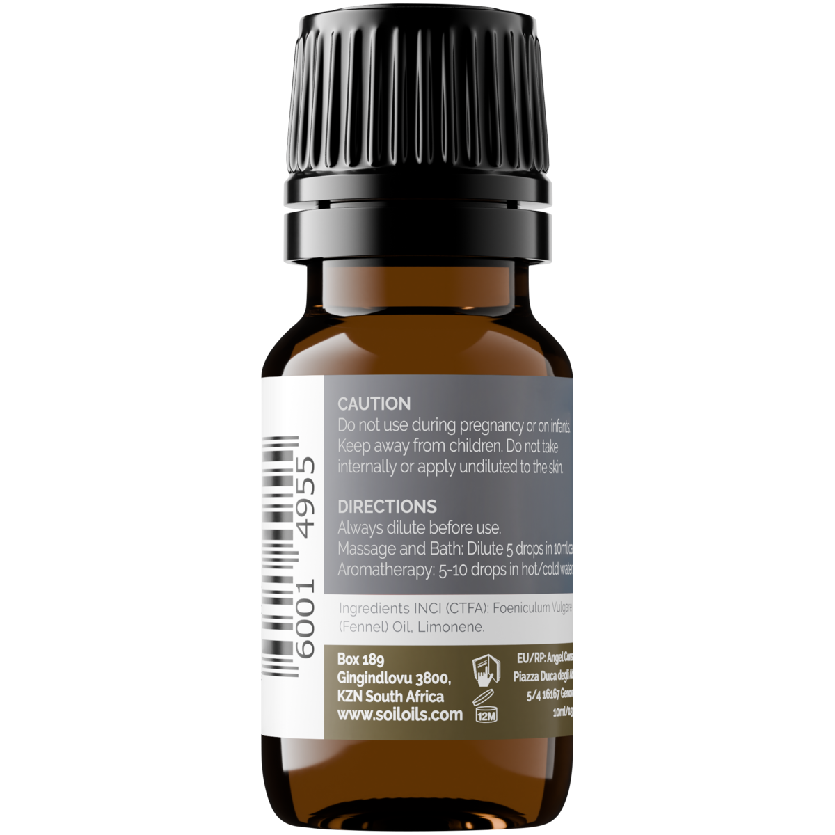 Organic Fennel Essential Oil (Foeniculum Vulgarus) 10ml
