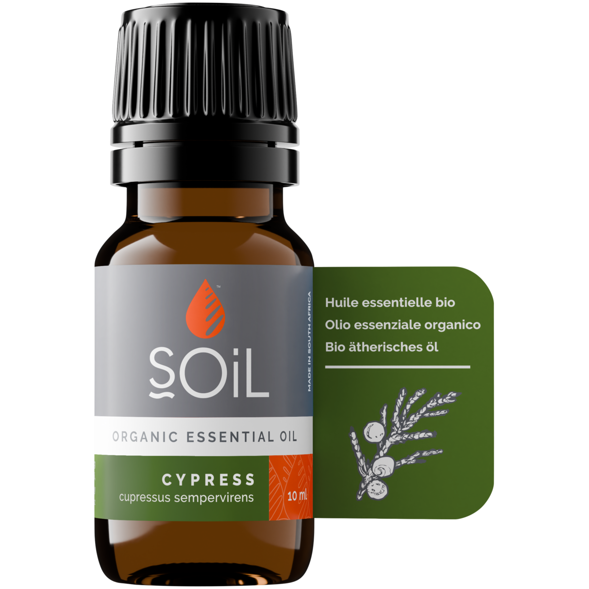 Organic Cypress Essential Oil (Cupressus Sempervirens) 10ml