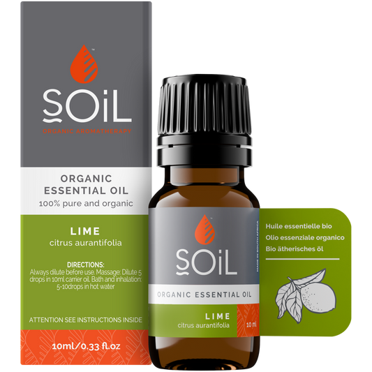 Organic Lime Essential Oil (Citrus Aurantifolia) 10ml