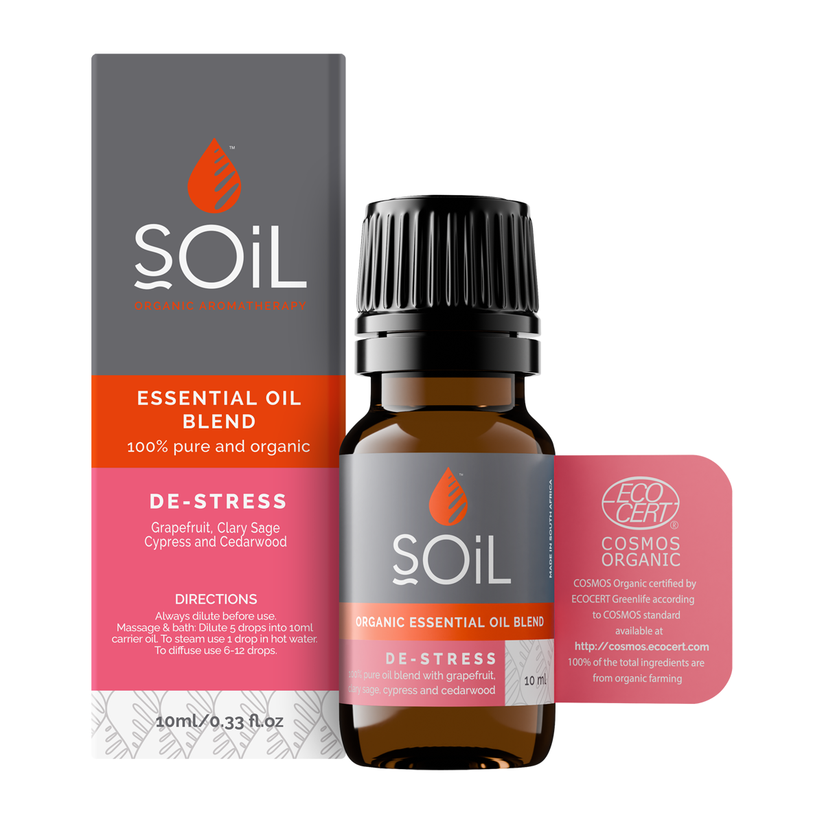 De-Stress - Organic Essential Oil Blend 10ml