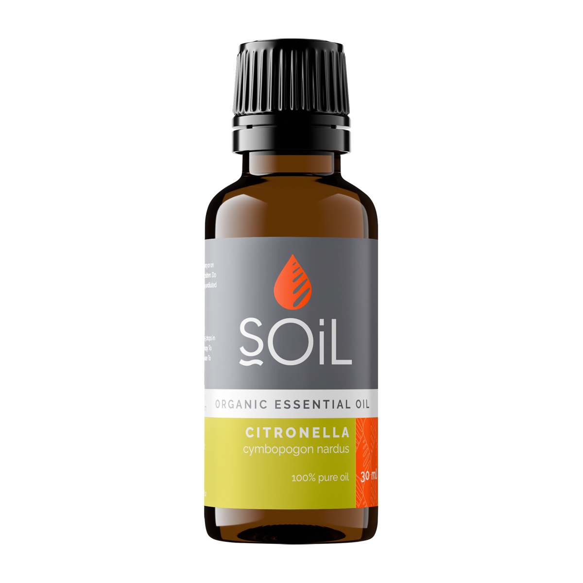 Organic Citronella Essential Oil (Cymbopogon Nardus) 30ml