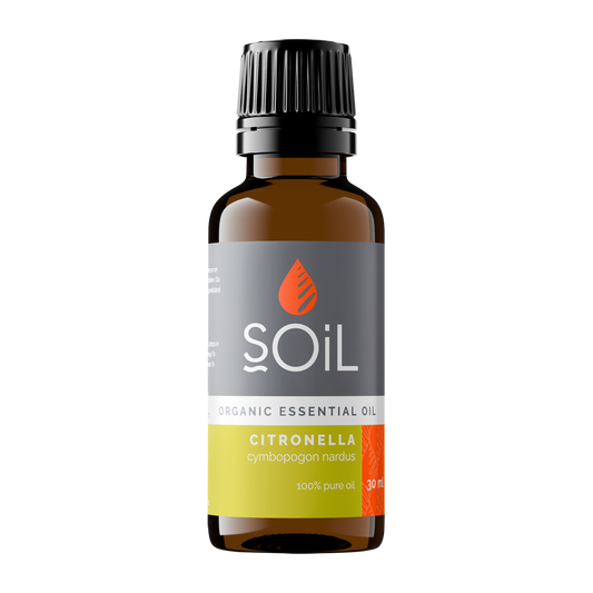 Organic Citronella Essential Oil (Cymbopogon Nardus) 30ml
